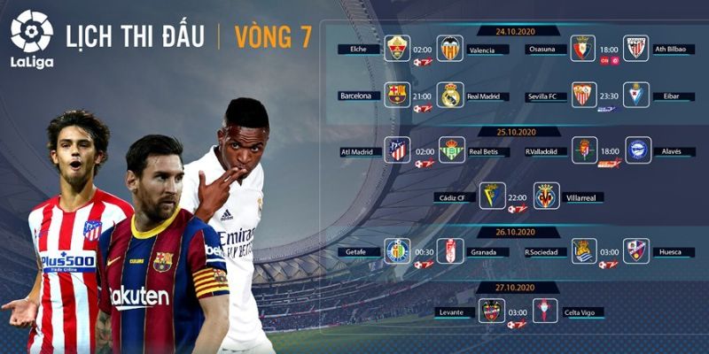 Mẹo lịch thi đấu LaLiga