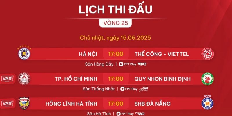 Xem thêm lịch thi đấu v-league 2025